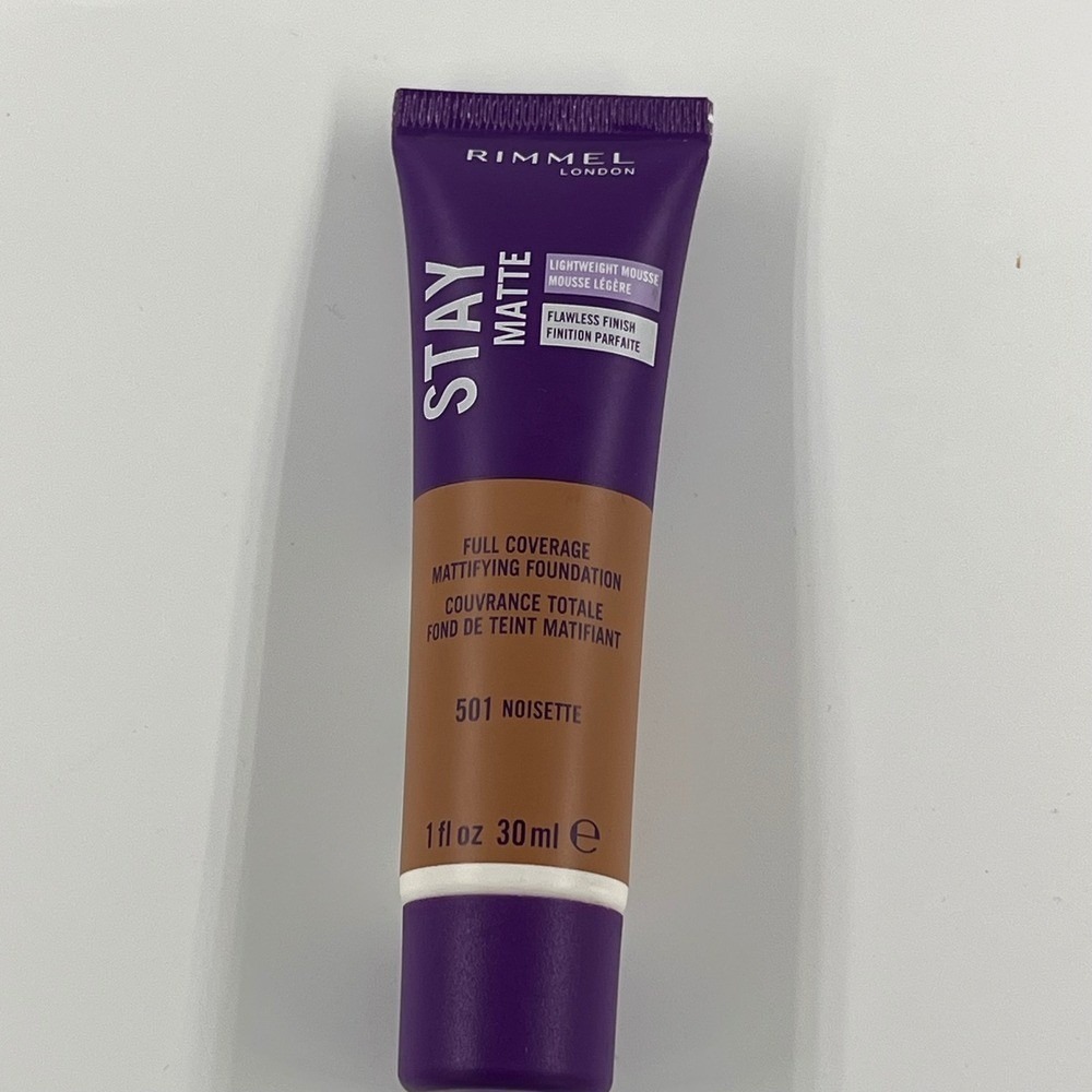 NEW Rimmel London Stay Matte‎ Full Coverage Foundation 501 Lightweight Mousse